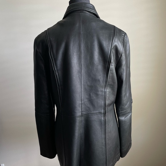 SOLD Black Vintage Danier Leather Jacket - Picture 5 of 16